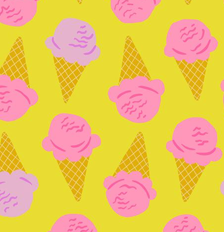 No. 001 Bright Ice Cream Cone Bandana