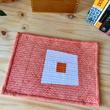 Load image into Gallery viewer, Orange Eggie Mug Rug
