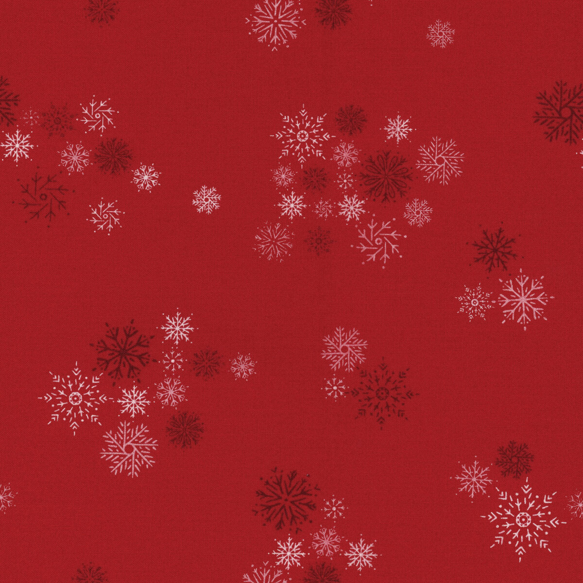 No. 035 Red Snowflake Bandana